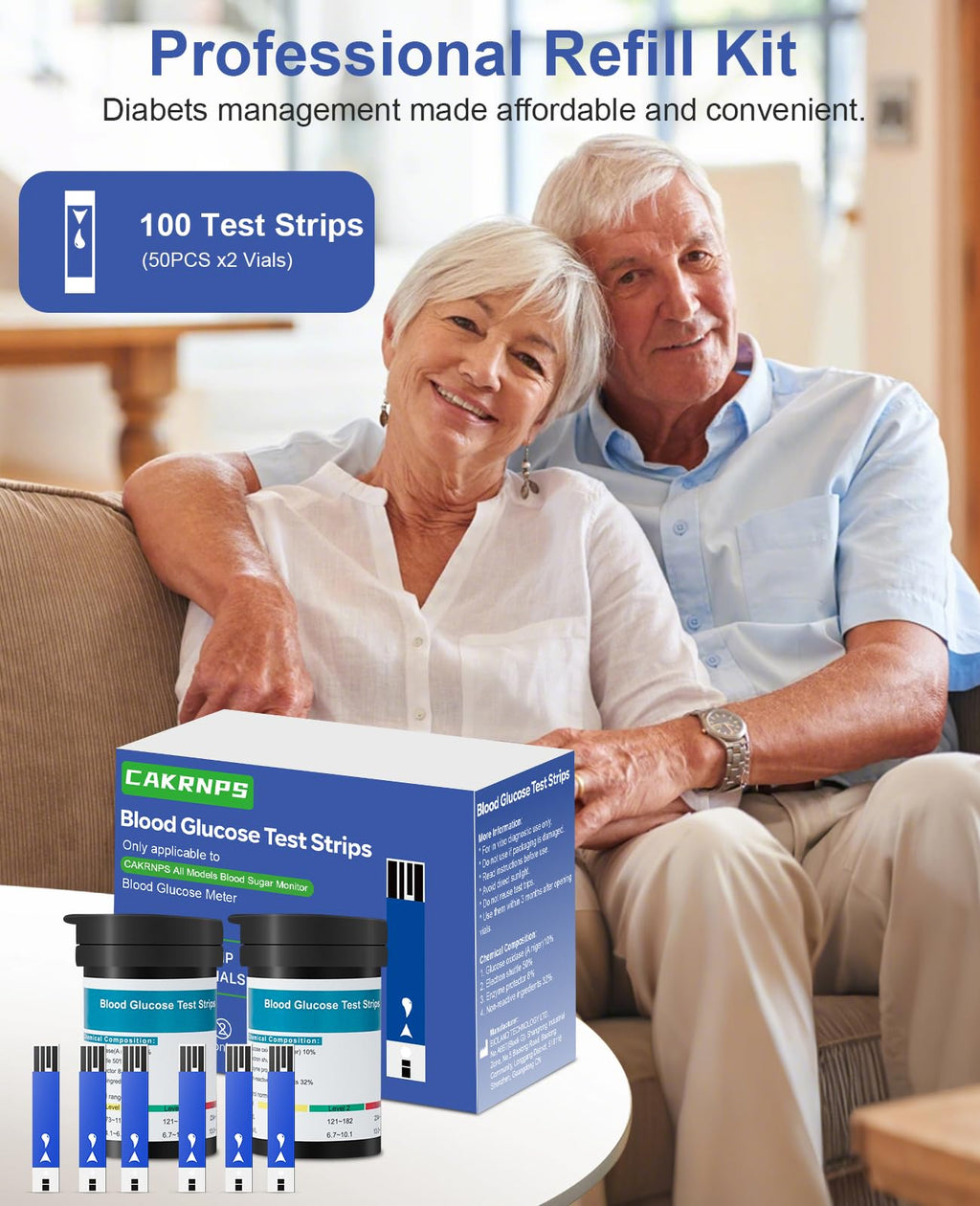 Blood Glucose Test Strips 100 Count B251009