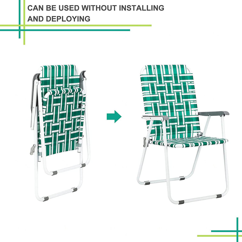 Folding Webbing Chair Set, 2 Pack L520869