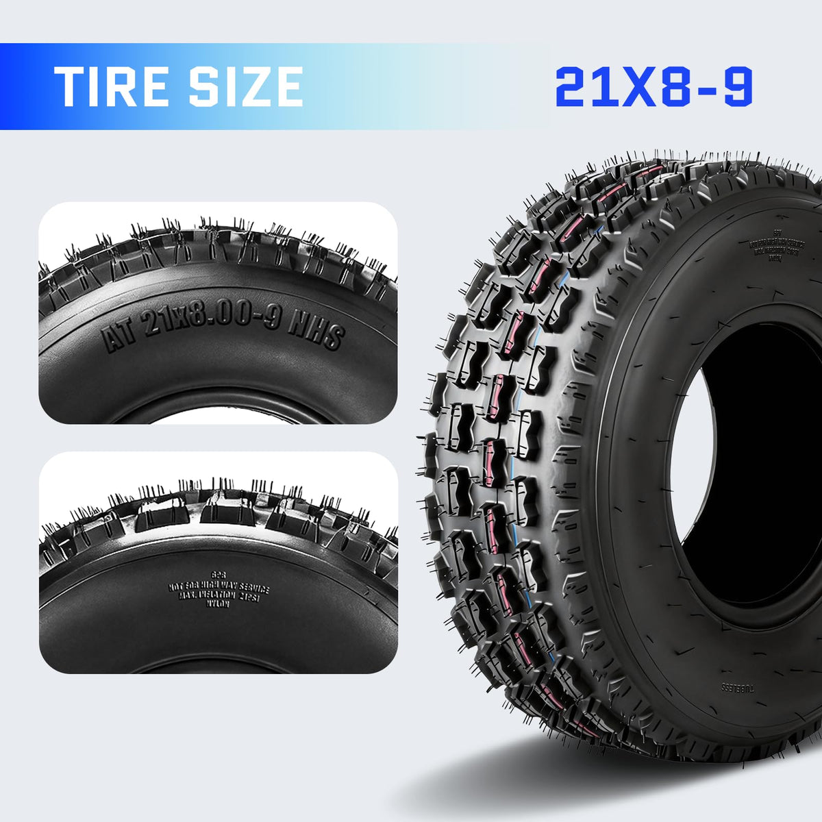 21x8-9 All-Terrain ATV/UTV Tires Set of 2 G94134