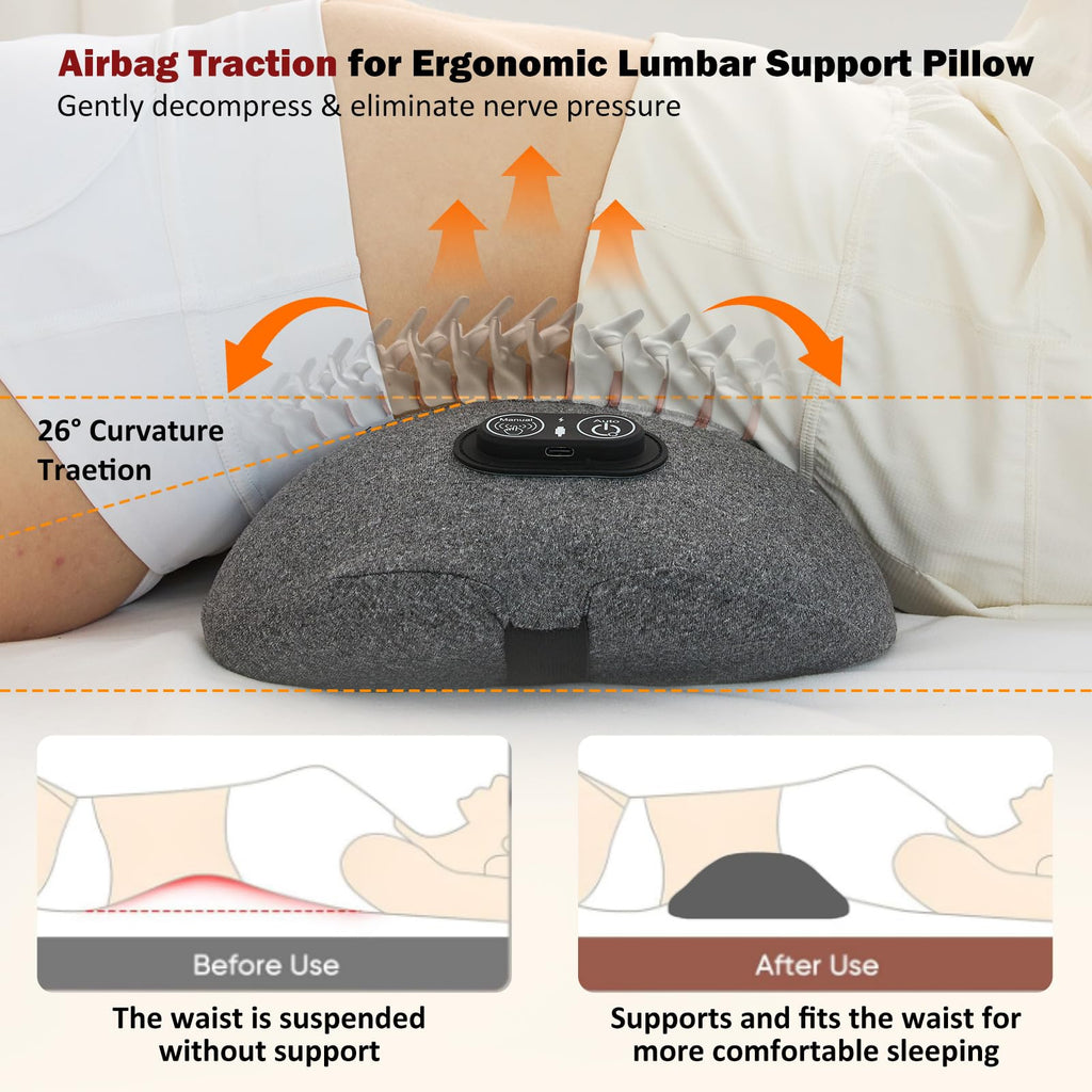 Back Massager with Heat, Vibration, Airbag Stretch M129408