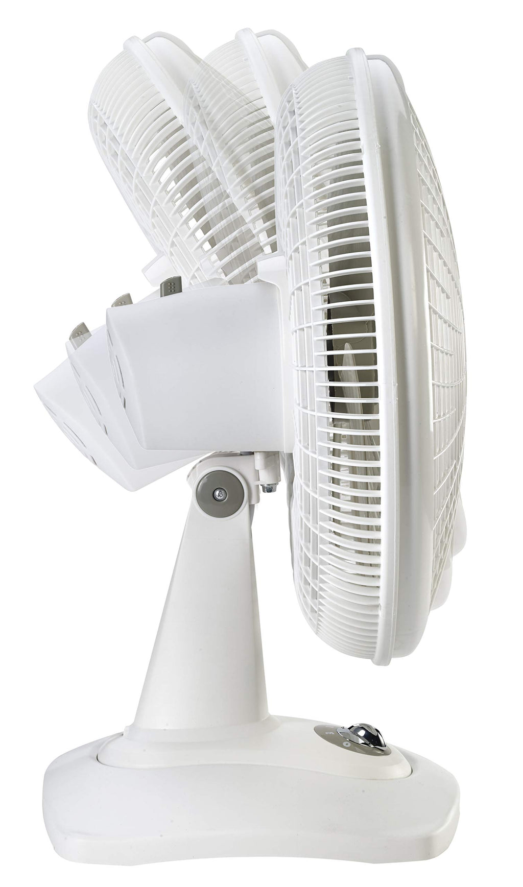 16" Oscillating Portable Table Fan with 3 Speeds, White M79092