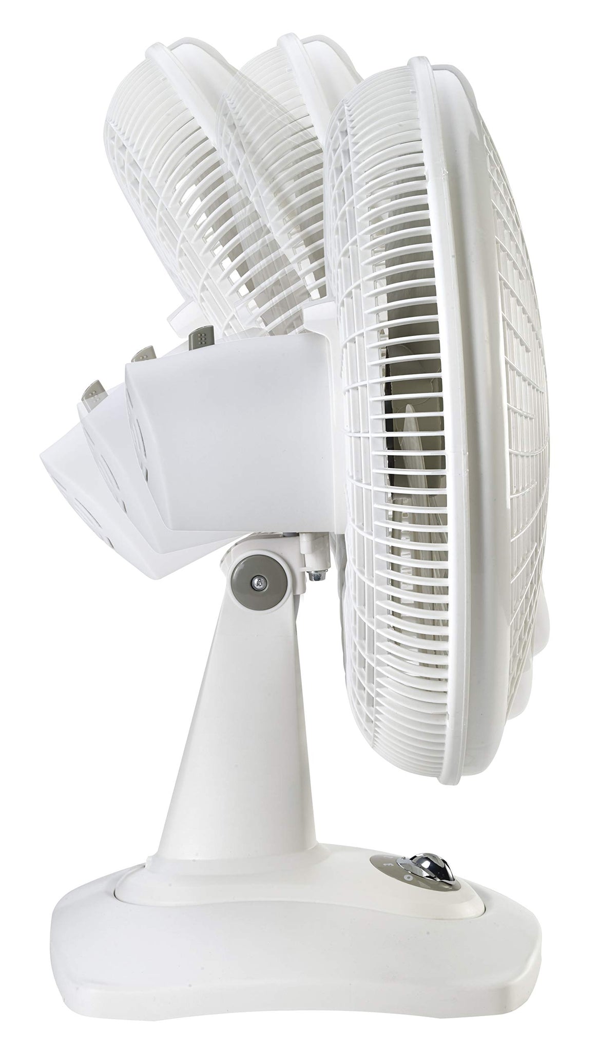 16" Oscillating Portable Table Fan with 3 Speeds, White M79092
