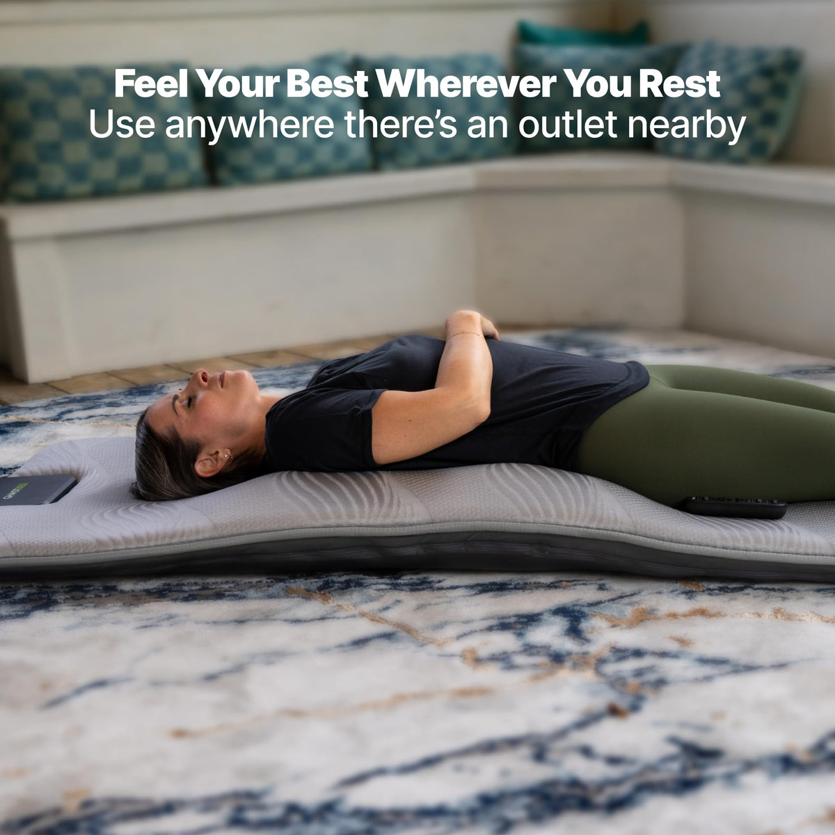 Massage Mat with 3" Gel Memory Foam Y97863