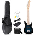30 Inch Blue Solid Wood Electric Guitar Starter Kit with Amplifier P5123