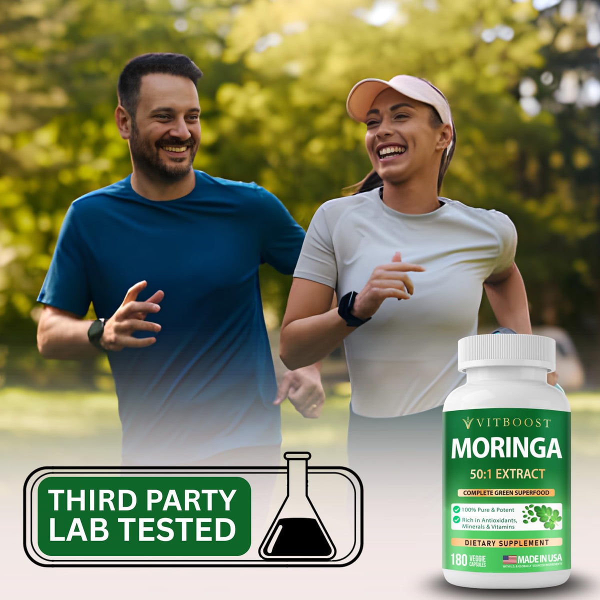 Moringa Oleifera Extract Capsules 400mg Q1109