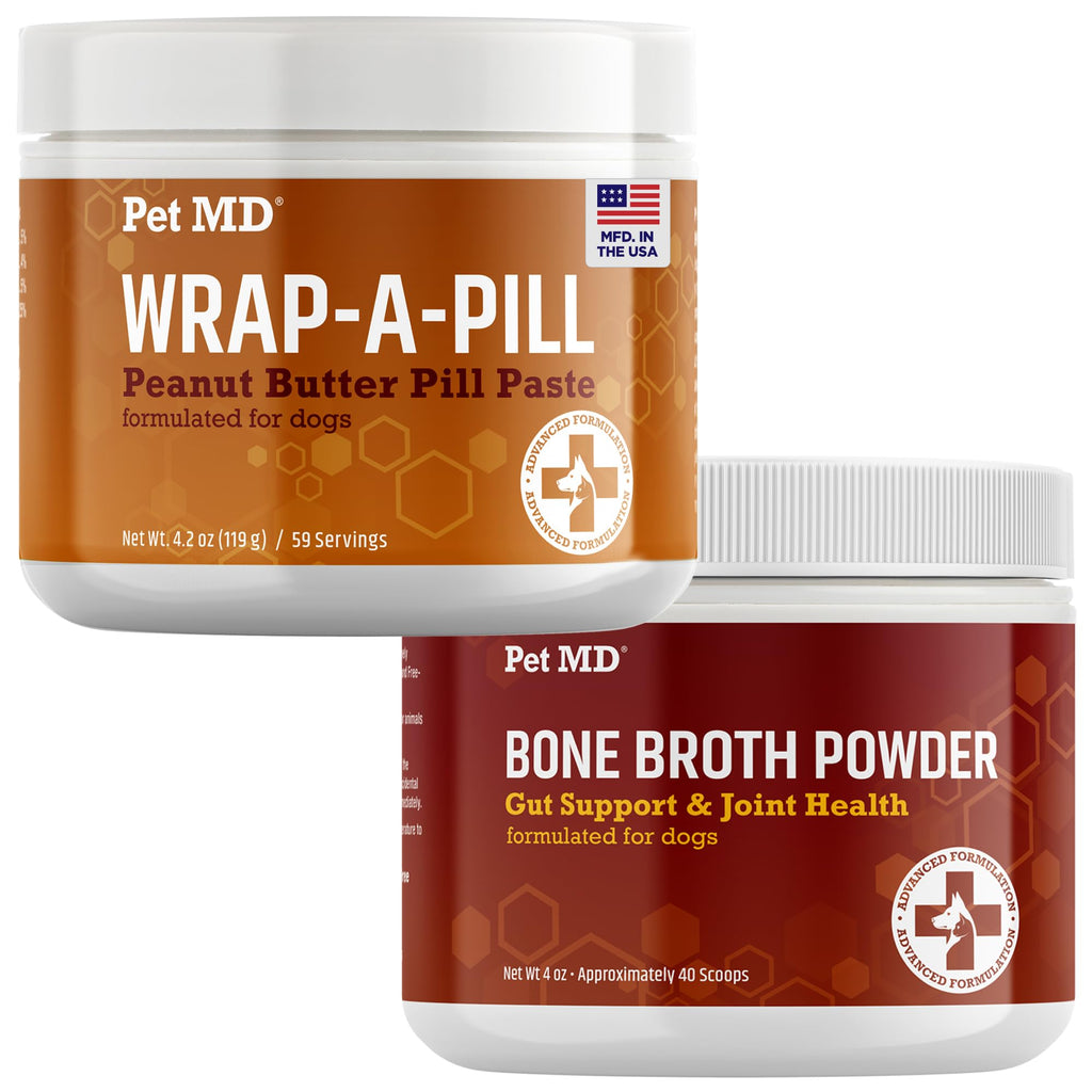 Bone Broth Powder Supplement & Peanut Butter Flavor Pill Paste M484