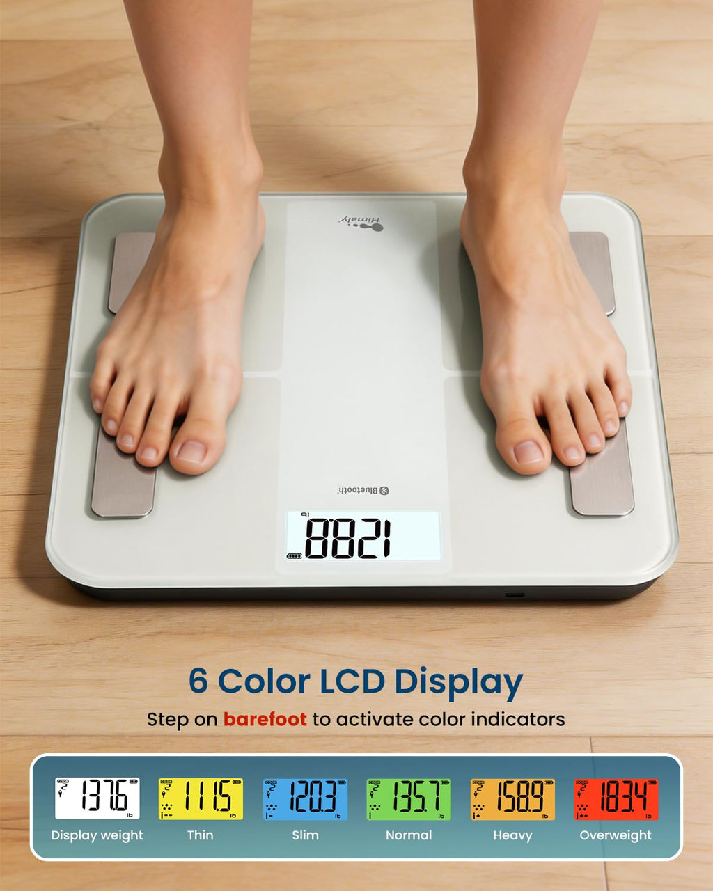 USB Rechargeable Digital Bathroom Scale Q45994