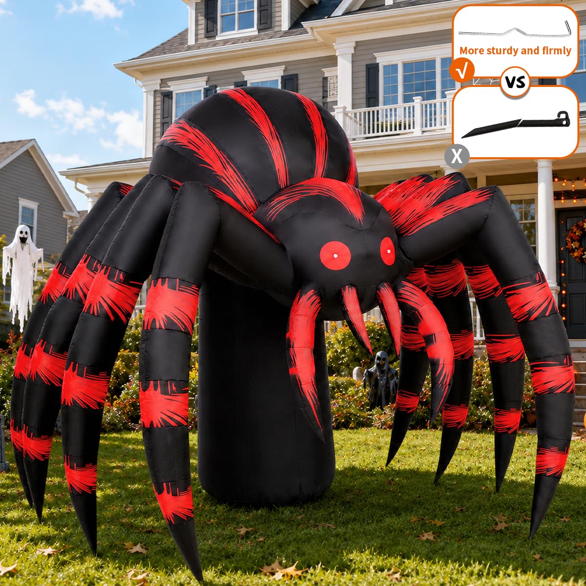 7FT Halloween Inflatables Yard Decor with LEDs Y757