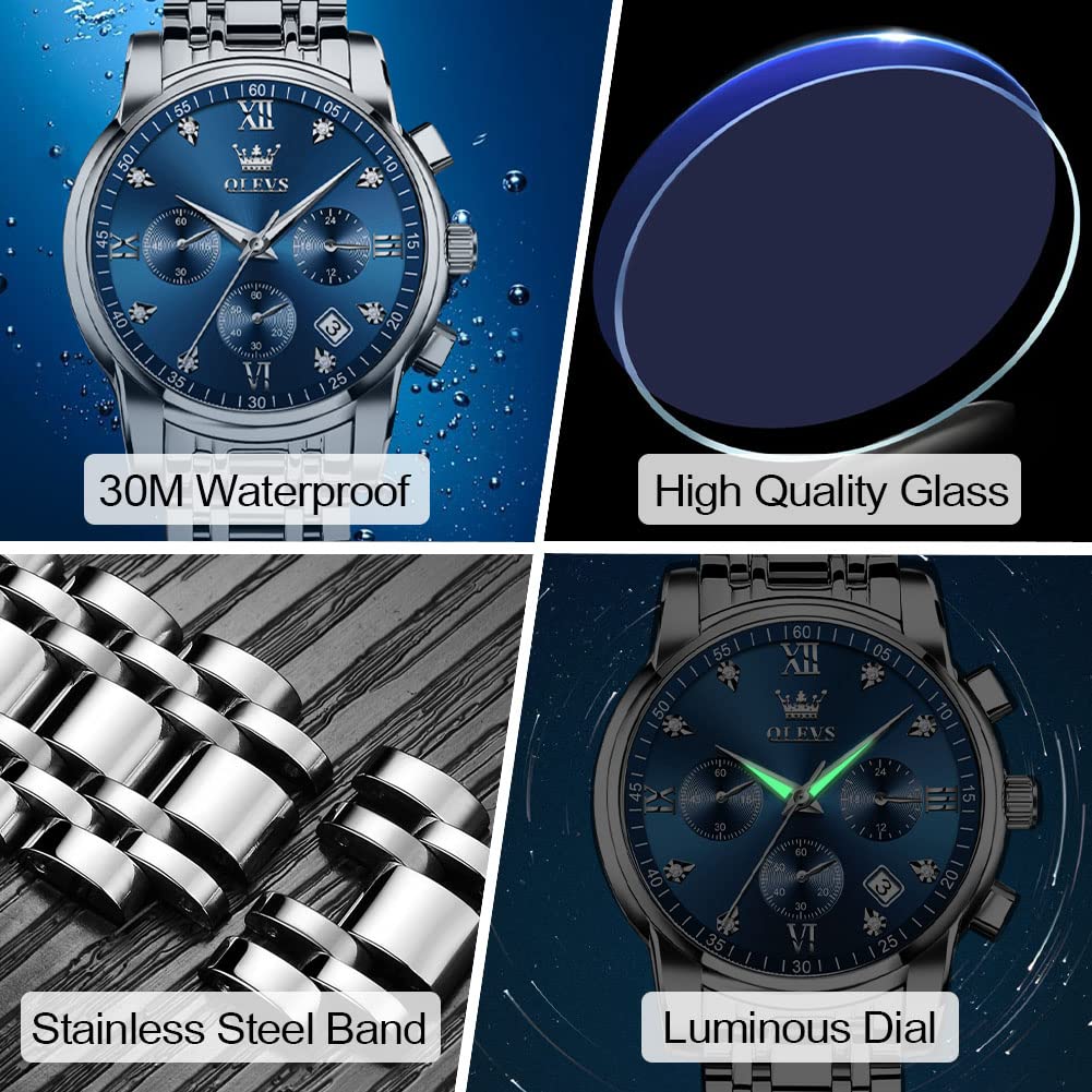 Stainless Steel Chronograph Watch U999845
