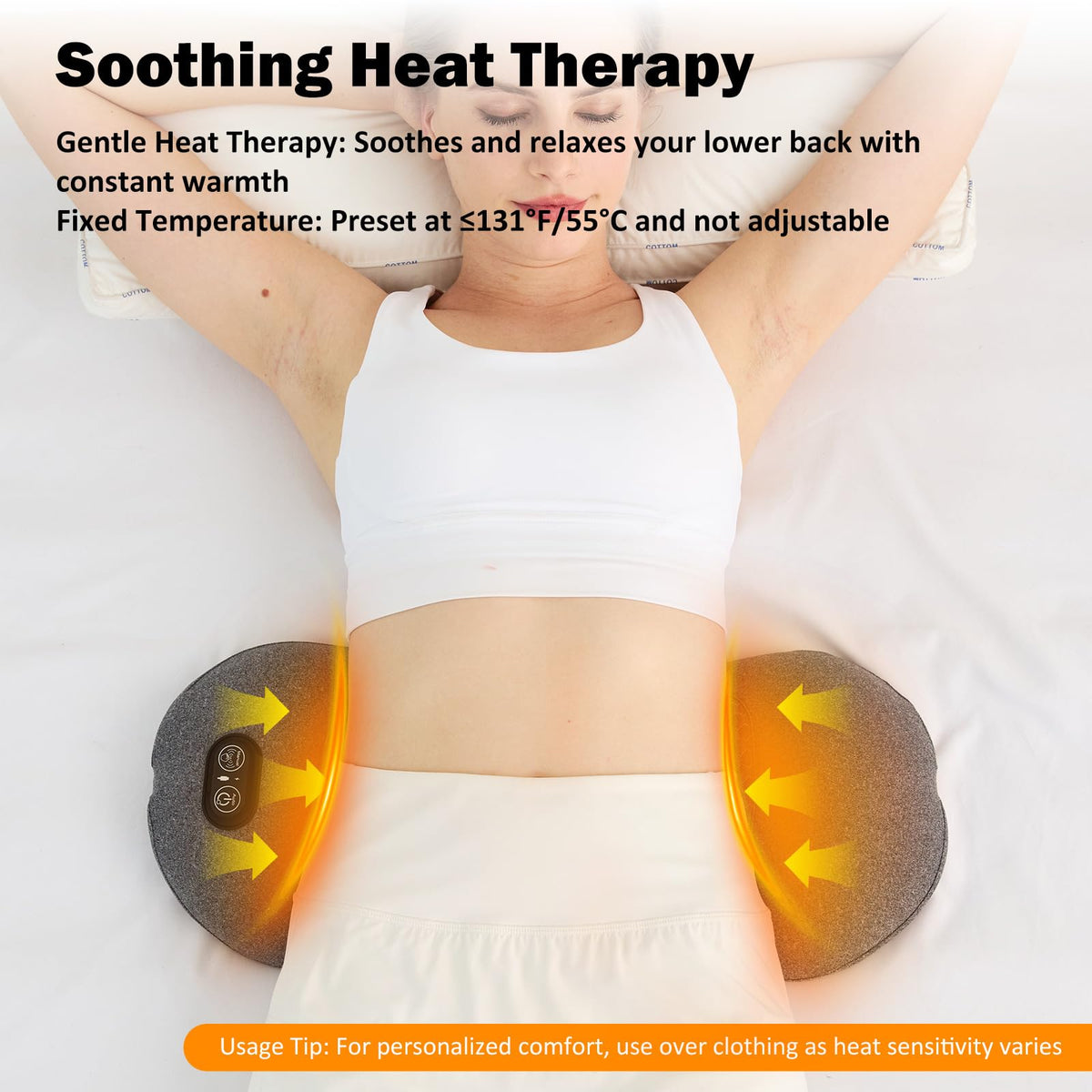 Back Massager with Heat, Vibration, Airbag Stretch M129408