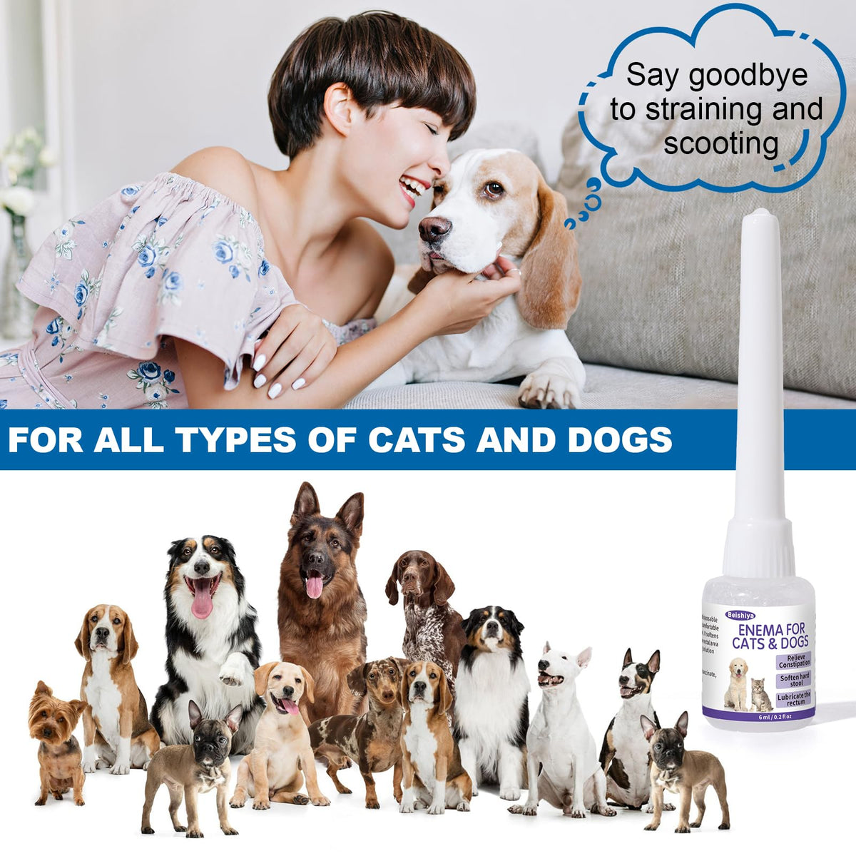 Disposable Enema for Cats & Dogs 6 mL Syringe 3 Pack F63225