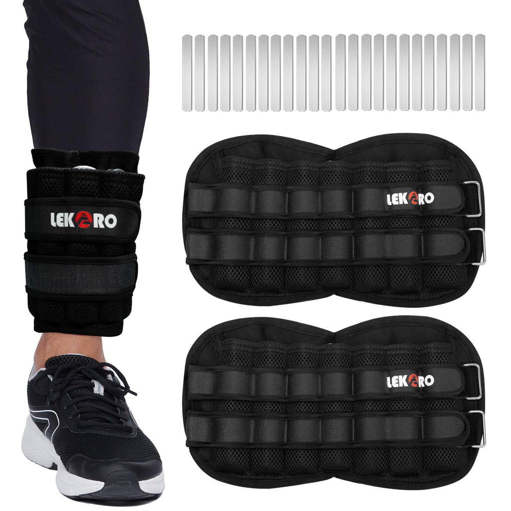 Ankle Weights Wrist Weights, 1 Pair Adjustable Removable Steel B520250