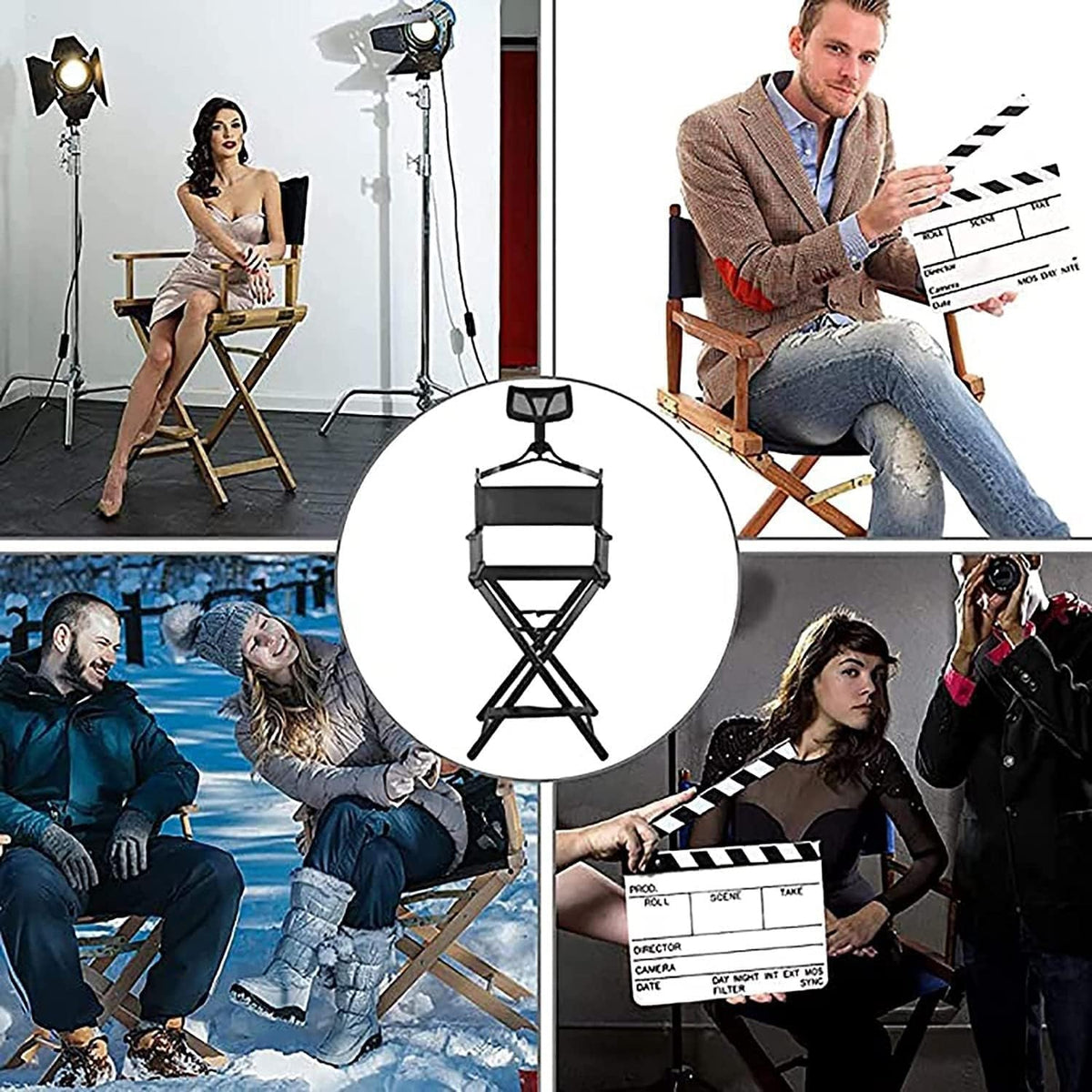 Folding Lightweight Aluminum Director Chair M455