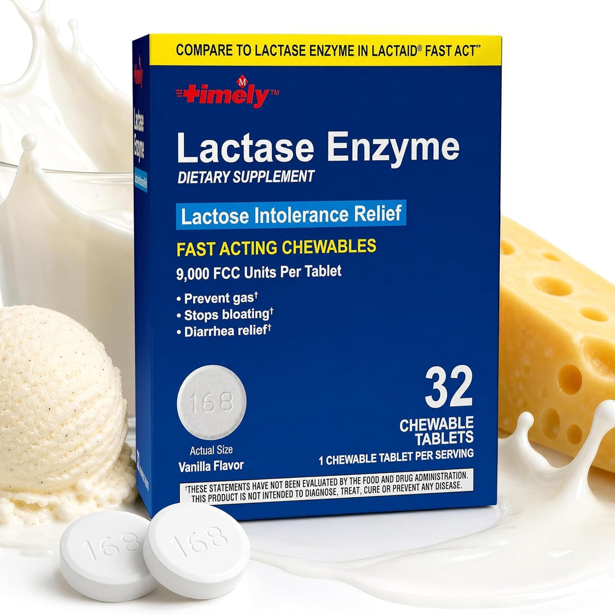 Lactase Enzyme Caplets 9,000 FCC Units S719