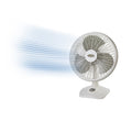 16" Oscillating Portable Table Fan with 3 Speeds, White M79092