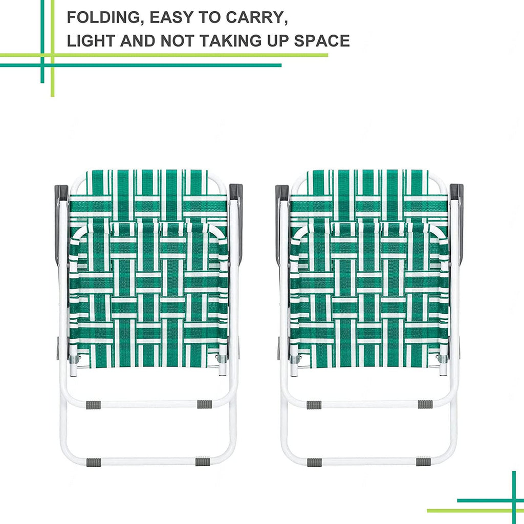 Folding Webbing Chair Set, 2 Pack L520869