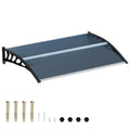 58.5x35 Inch Polycarbonate Patio Awning T72002