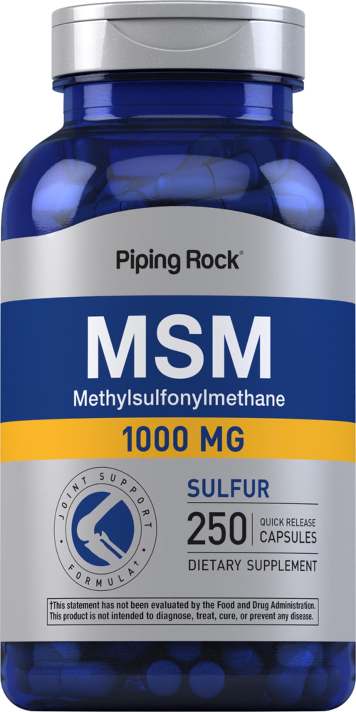 MSM 1000mg Capsules 250 Count S40782