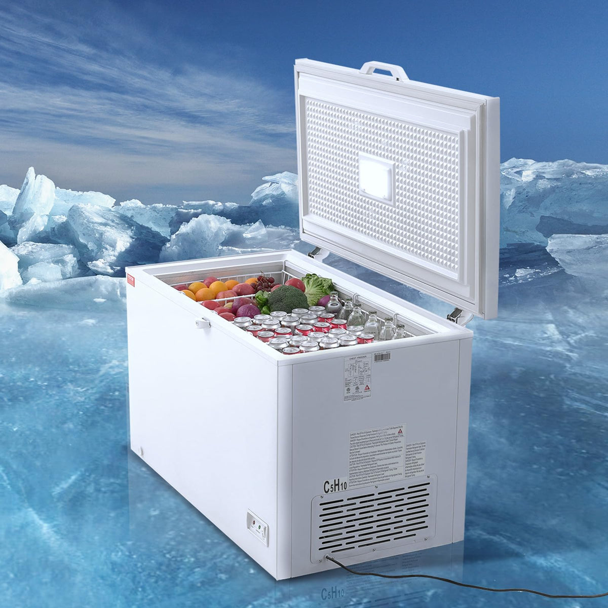12.8 Cu.ft Chest Freezer with 4 Removable Baskets C139616
