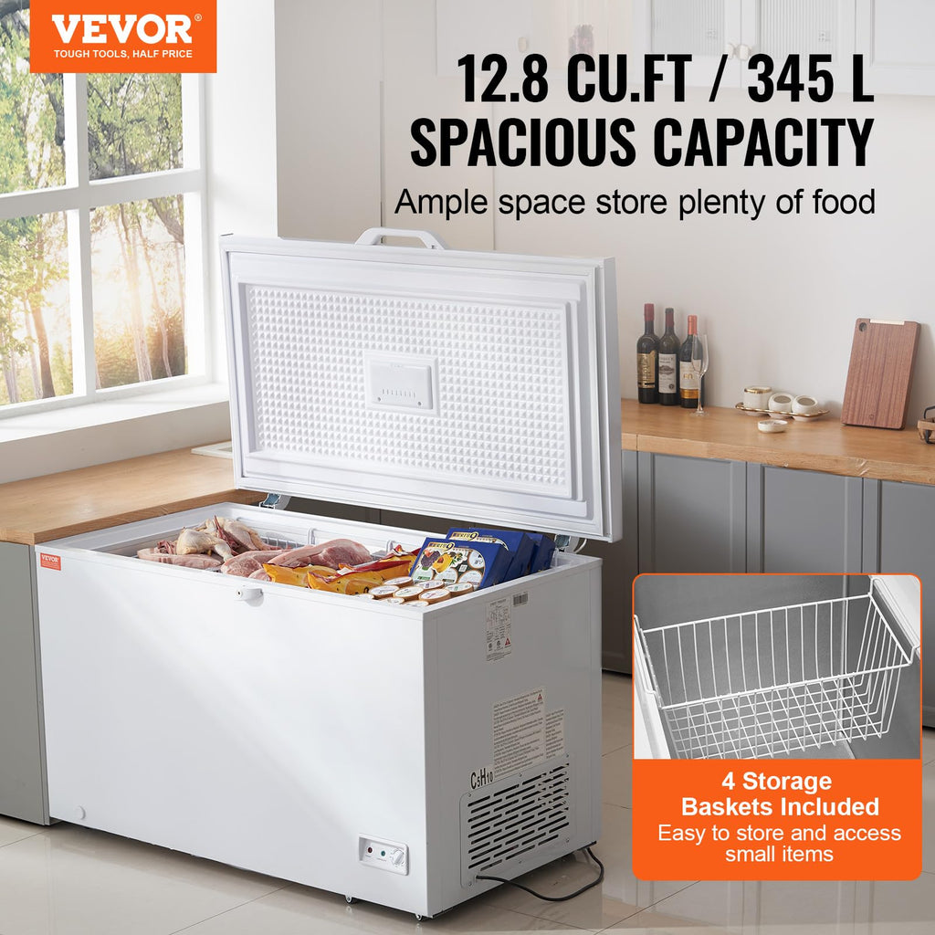 12.8 Cu.ft Chest Freezer with 4 Removable Baskets C139616