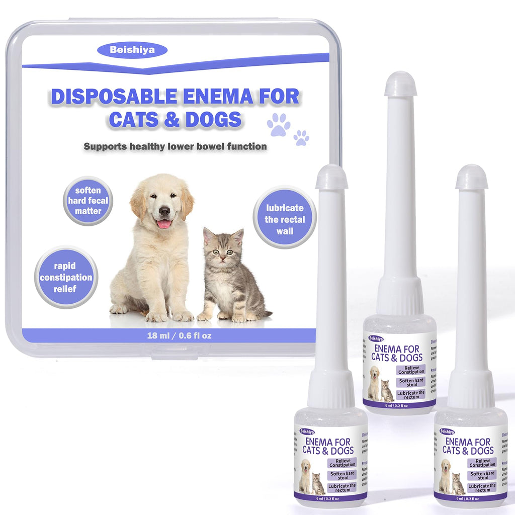 Disposable Enema for Cats & Dogs 6 mL Syringe 3 Pack F63225