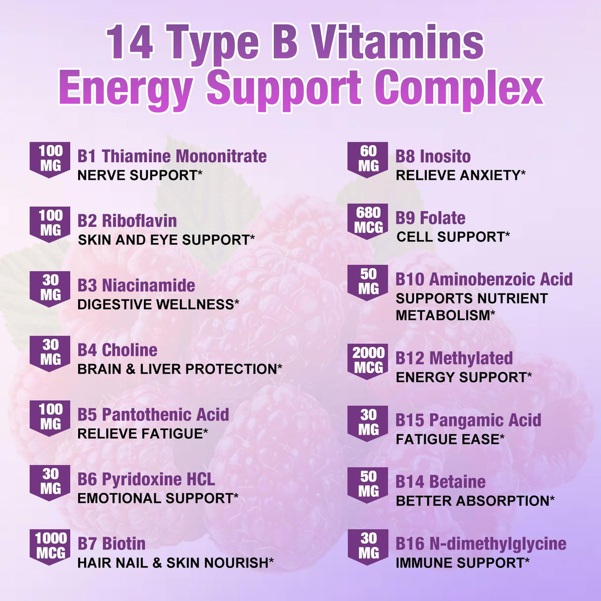 2 Pack 22-in-1 Vitamin B Complex 2000MG Sublingual Liquid Drops N49805