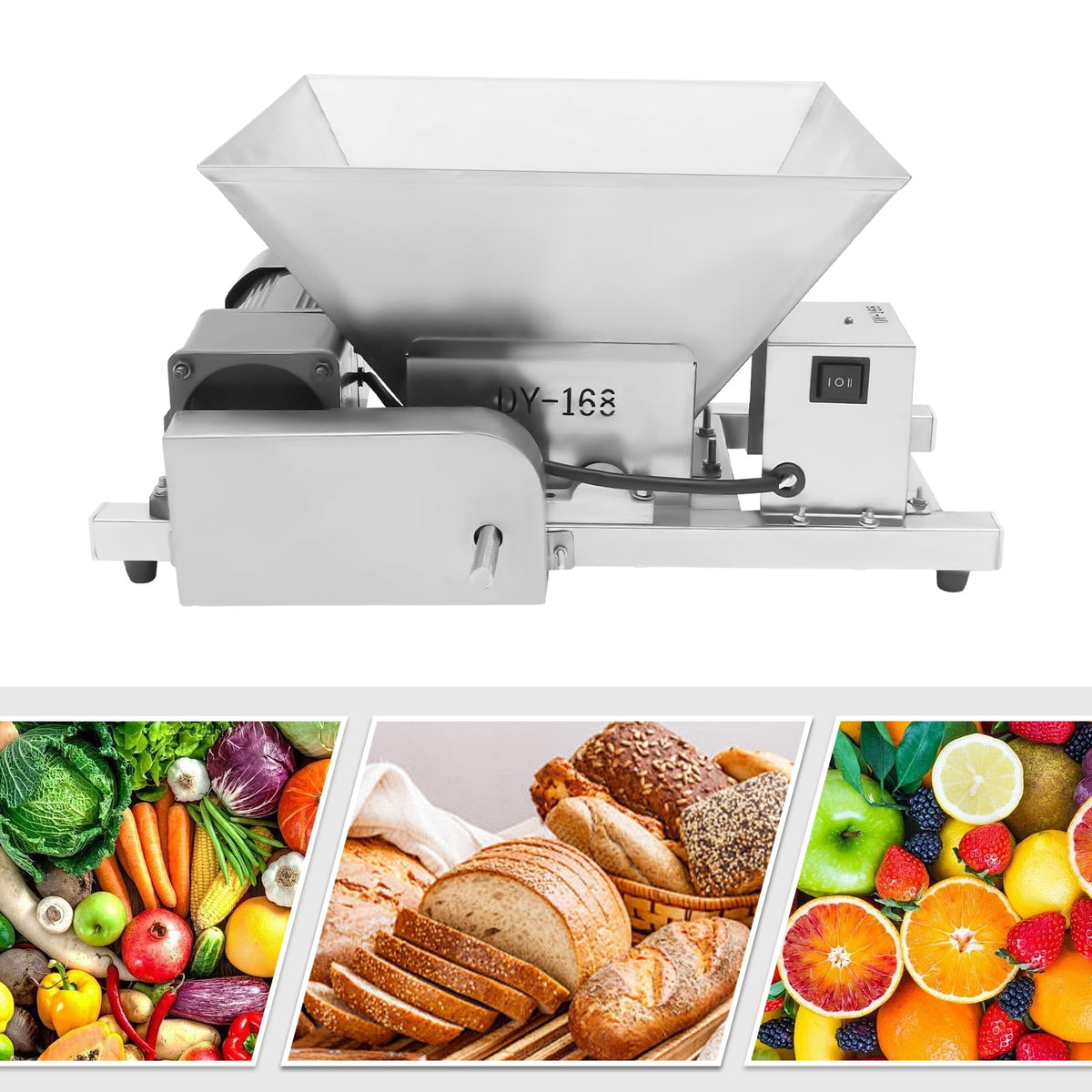60W Stainless Steel 4L Fruit Crusher W299303