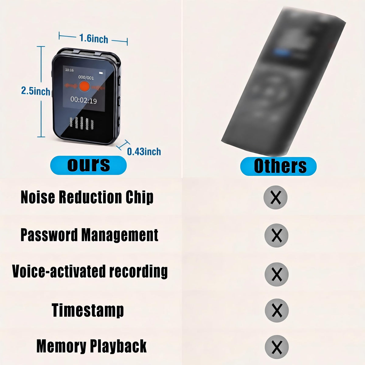 Voice-Activated Recorder with Playback N548004