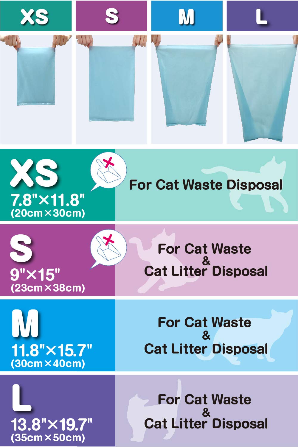 Unscented Cat Waste Disposal Bags 90 Count Y44658