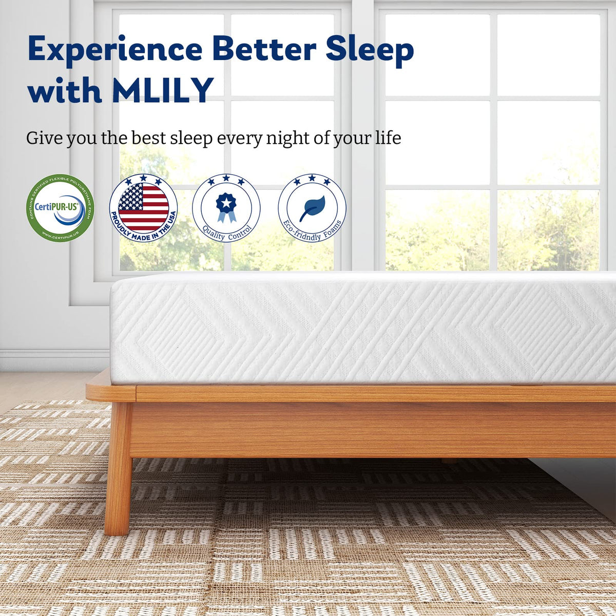 Twin 6 Inch Memory Foam Mattress F51459