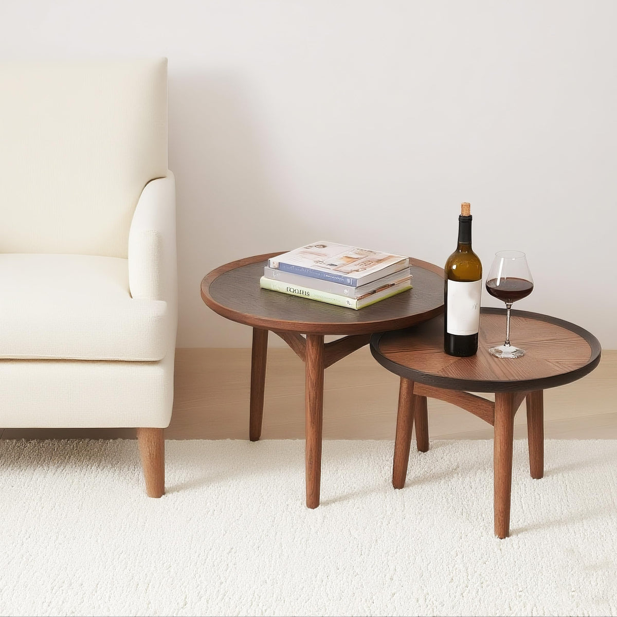 24 Round Solid Oak Coffee Table M6306