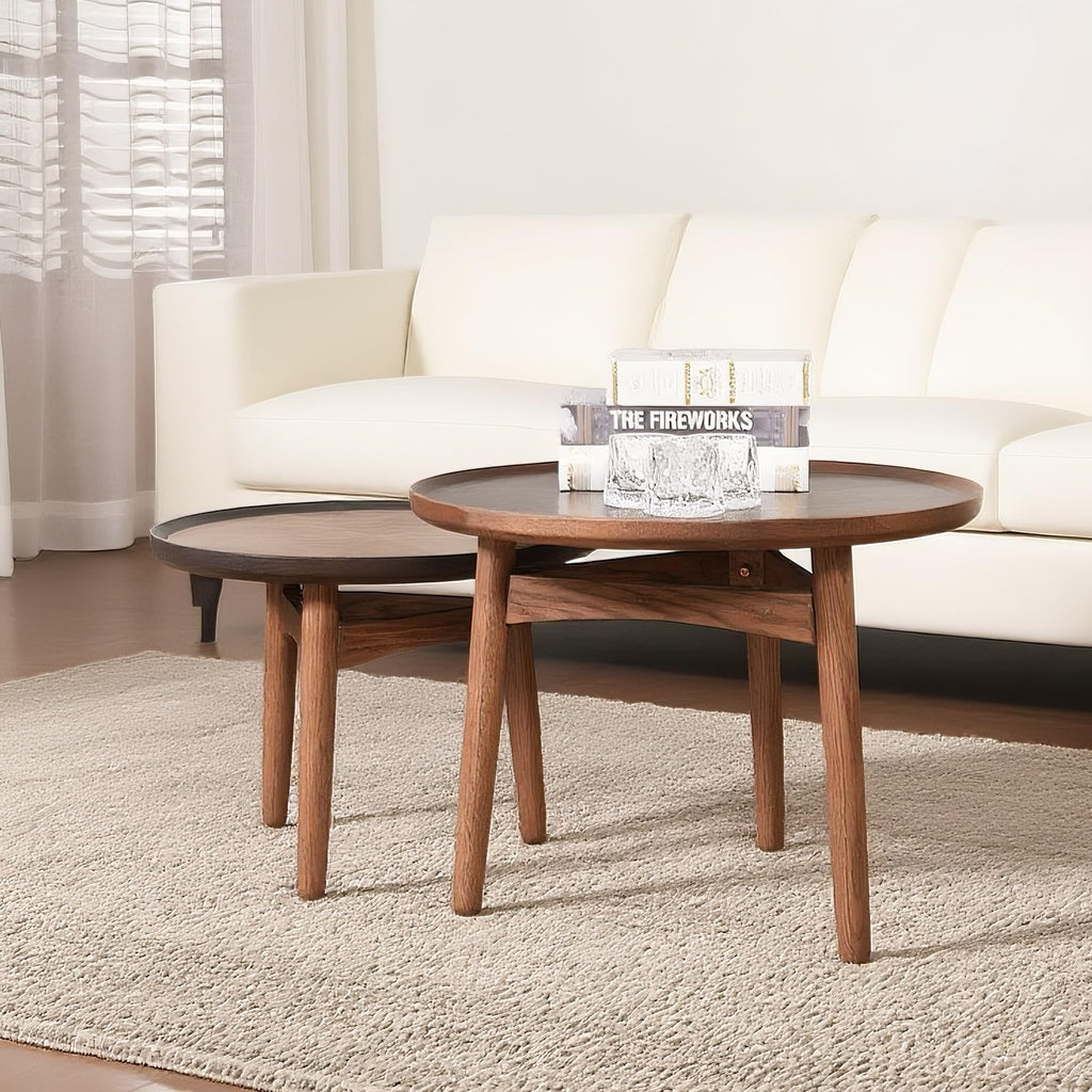 24 Round Solid Oak Coffee Table M6306
