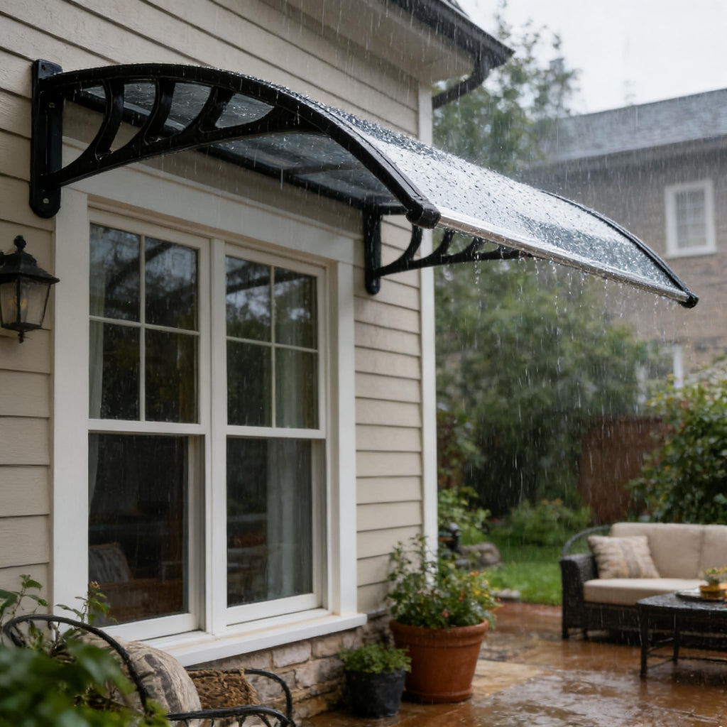 58.5x35 Inch Polycarbonate Patio Awning T72002