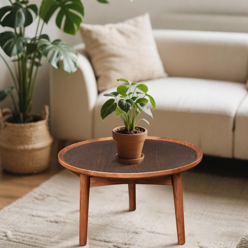24 Round Solid Oak Coffee Table M6306