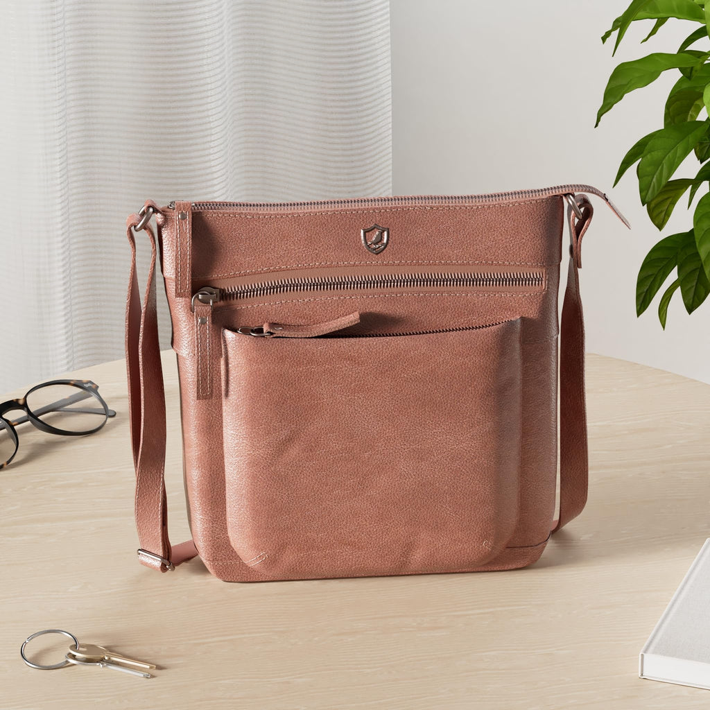 Small Genuine Leather Crossbody Bag with Adjustable Strap G2275