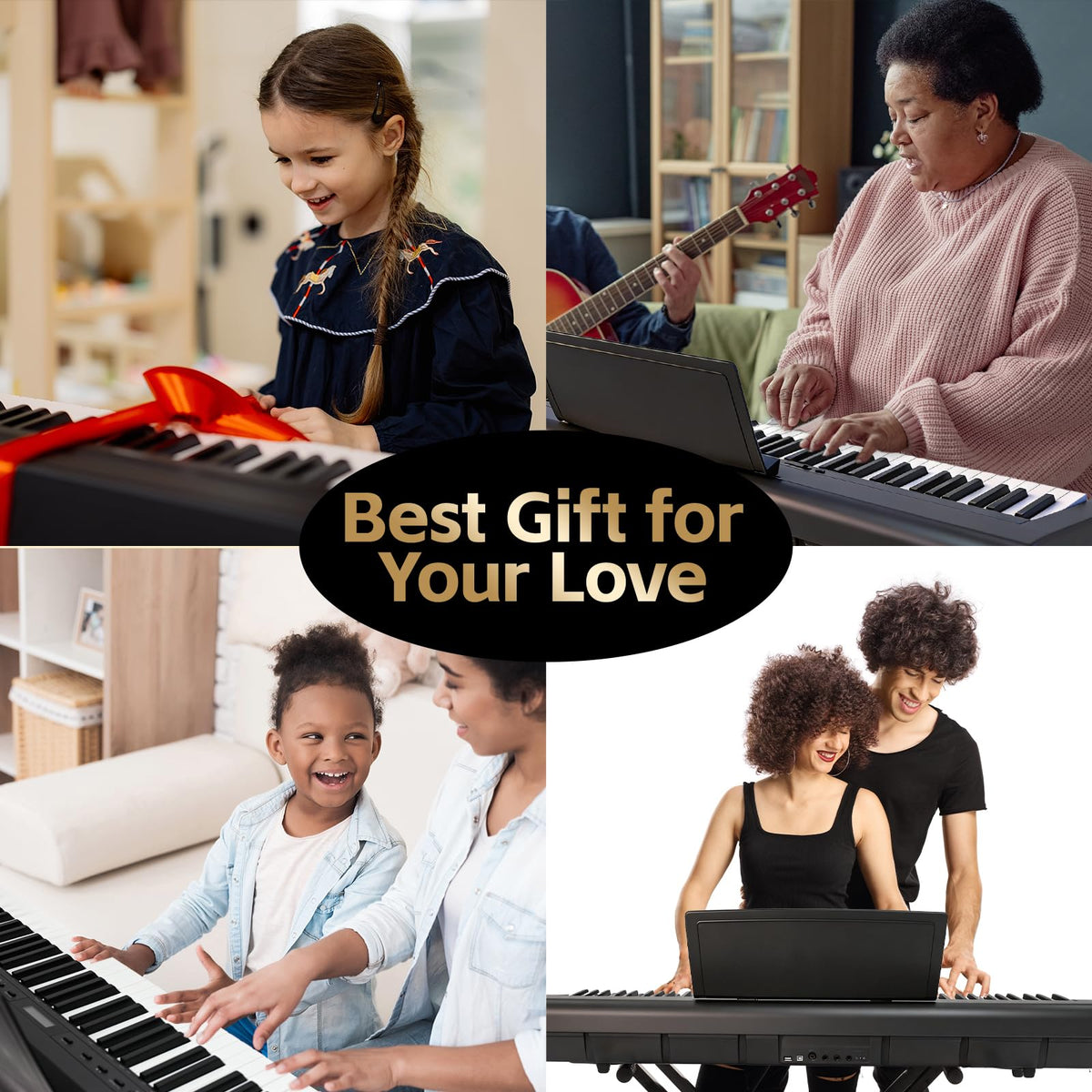 88 Key Weighted Digital Piano with Graded Hammer Action D42027