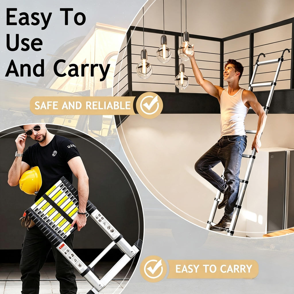 20.5FT Aluminum Telescoping Ladder V735