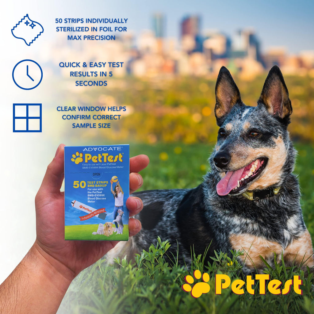 Blood Glucose 50 Test Strips for Dogs & Cats U950869