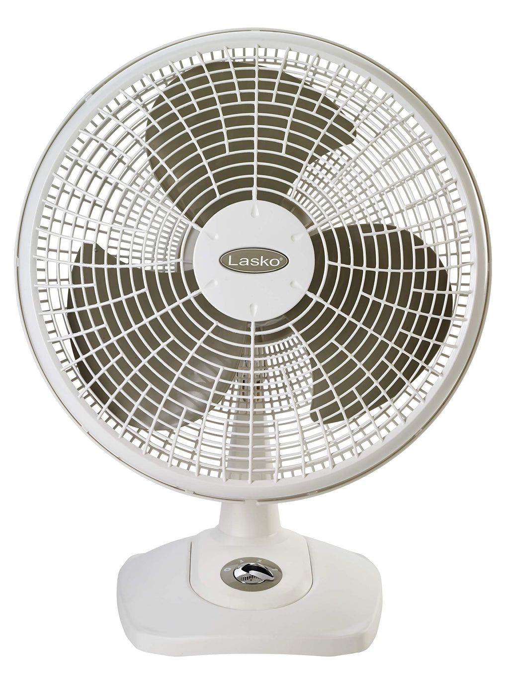 16" Oscillating Portable Table Fan with 3 Speeds, White M79092
