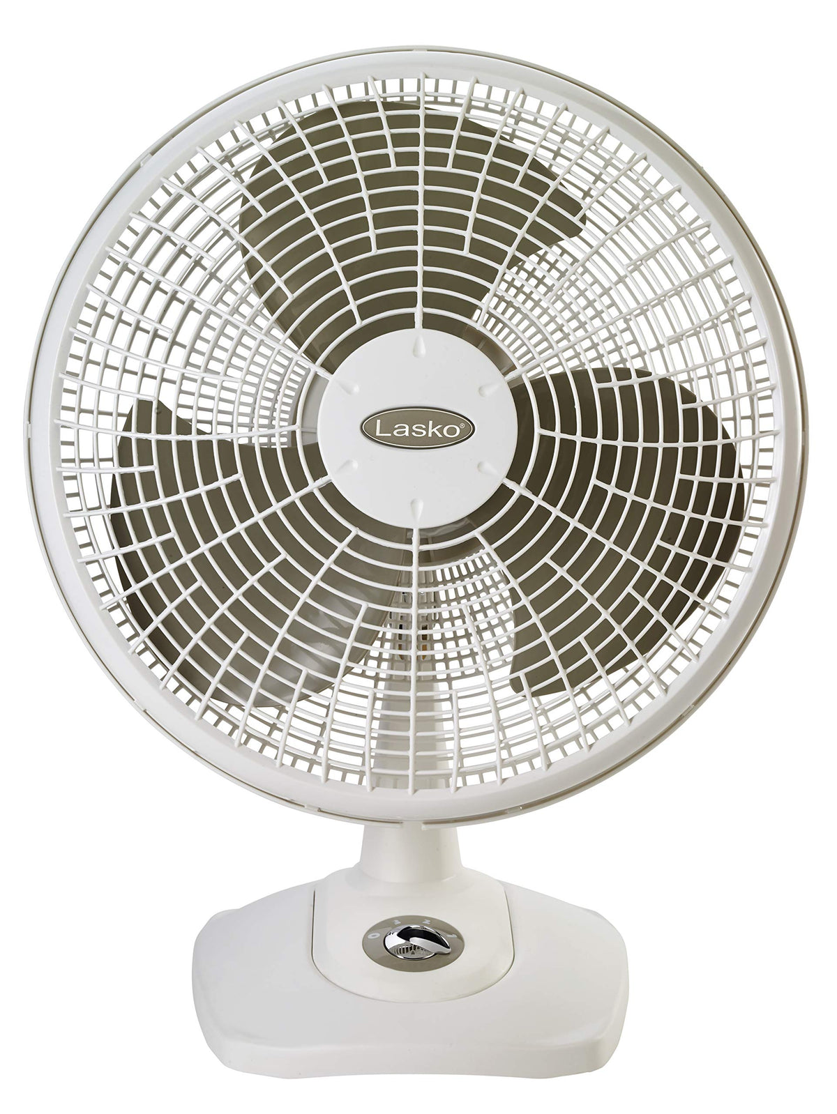 16" Oscillating Portable Table Fan with 3 Speeds, White M79092