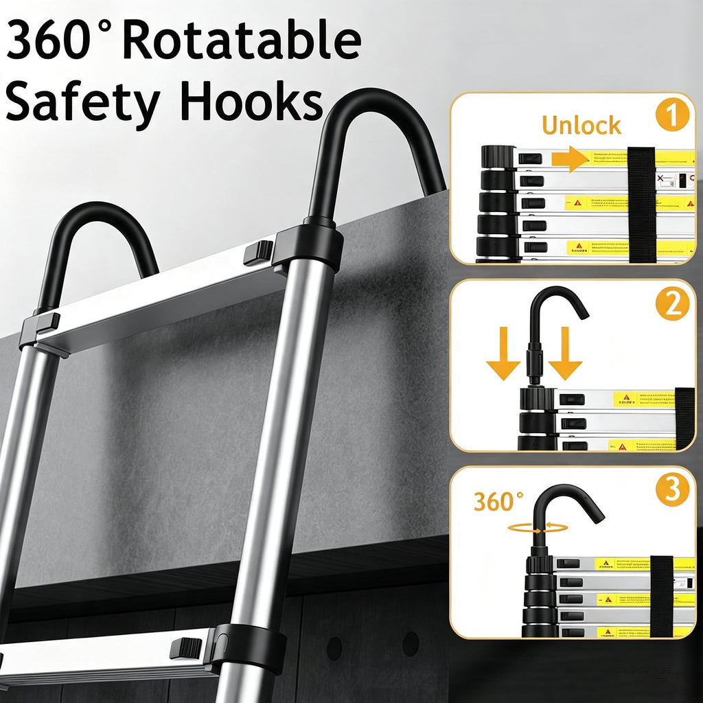 20.5FT Aluminum Telescoping Ladder V735