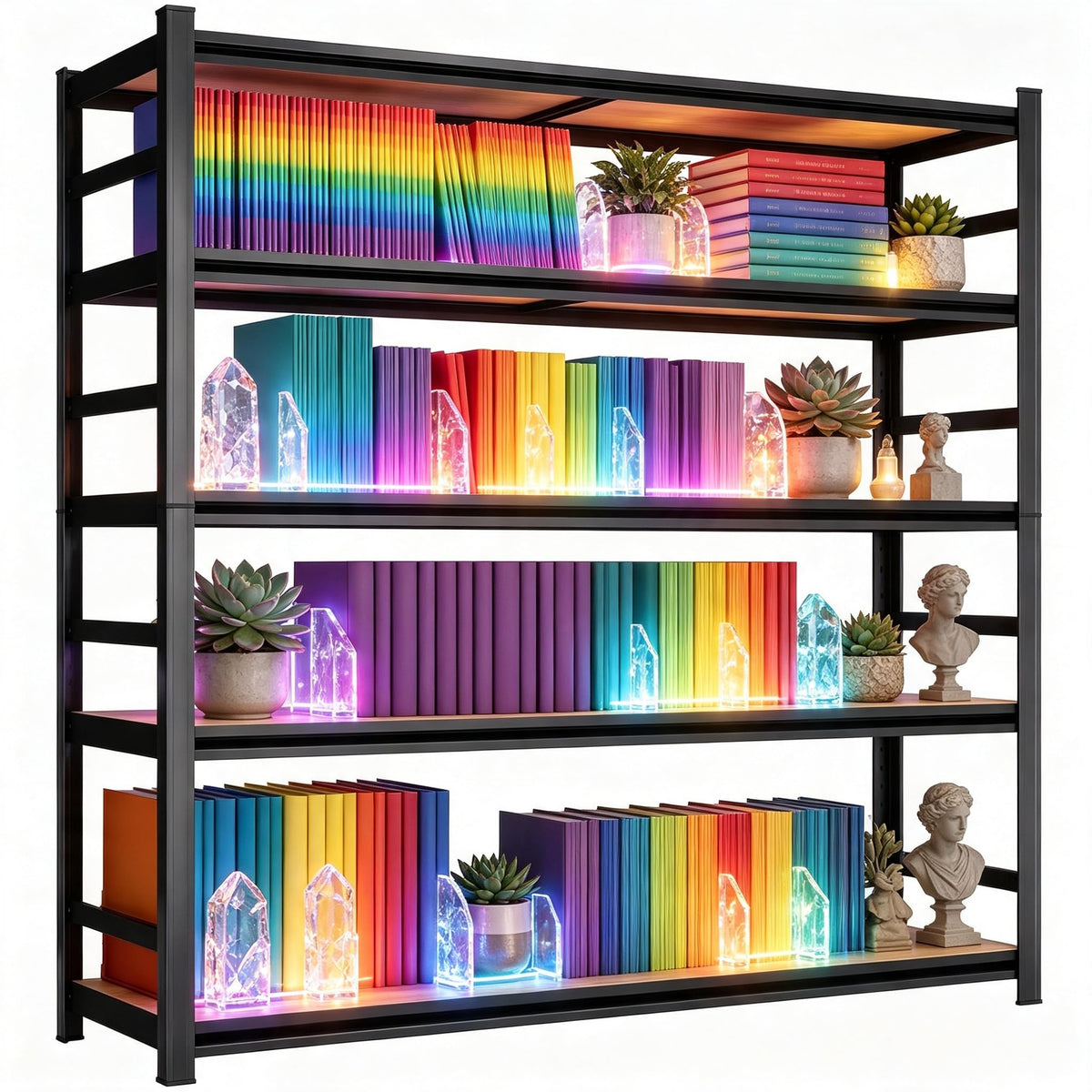 5 Tier Adjustable Wooden Bookshelf X5094
