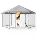 12.5x12.5 ft Outdoor Dog Kennel with Roof G4278