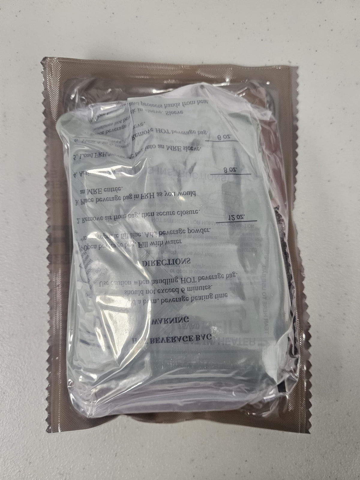 MRE Meal Ready to Eat with Entree Snacks Dessert Drink Mix Utensils Condiments Q7544