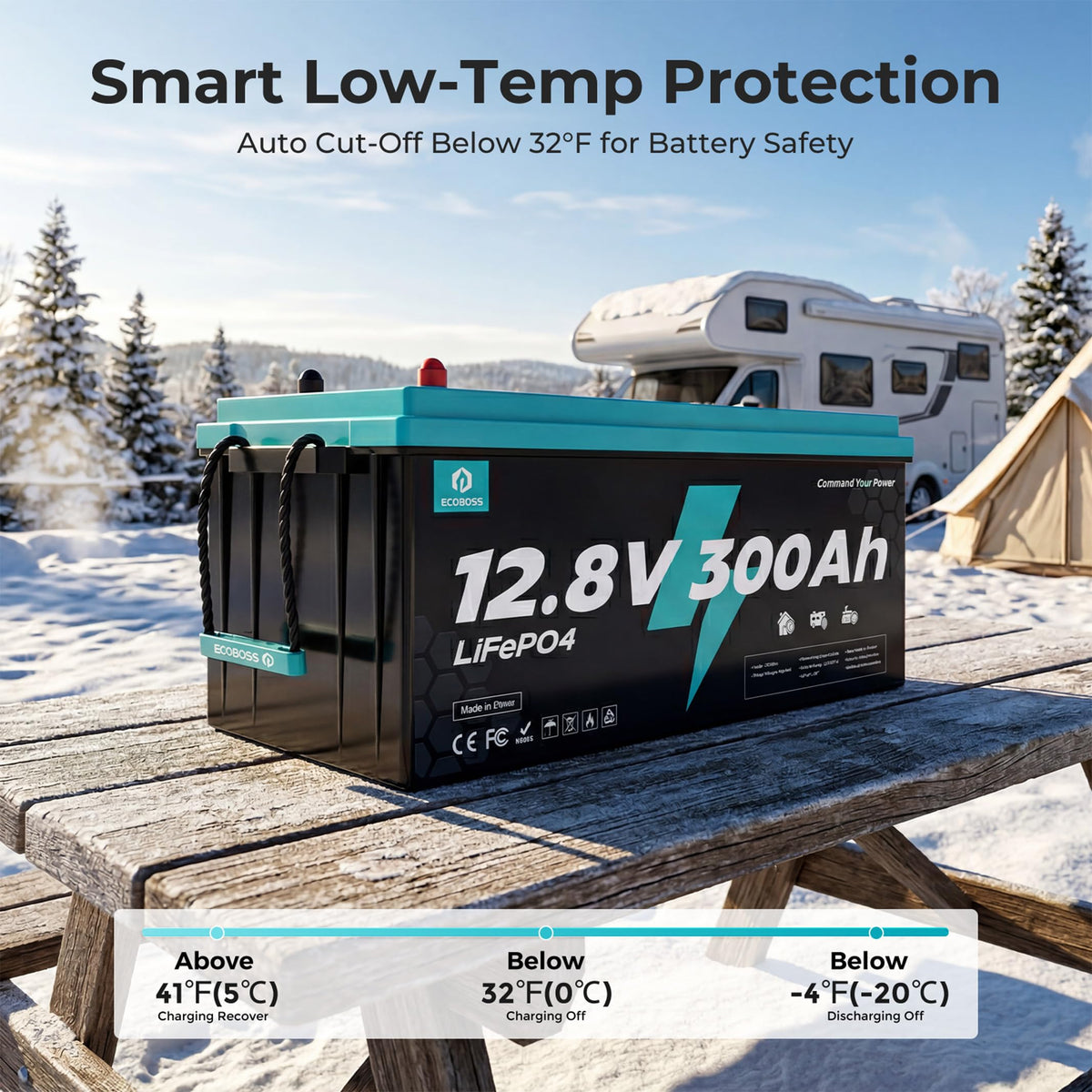 12V 300Ah LiFePO4 Deep Cycle Lithium Battery O656056