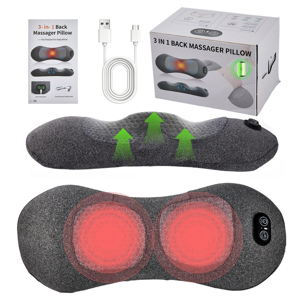 Back Massager with Heat, Vibration, Airbag Stretch M129408