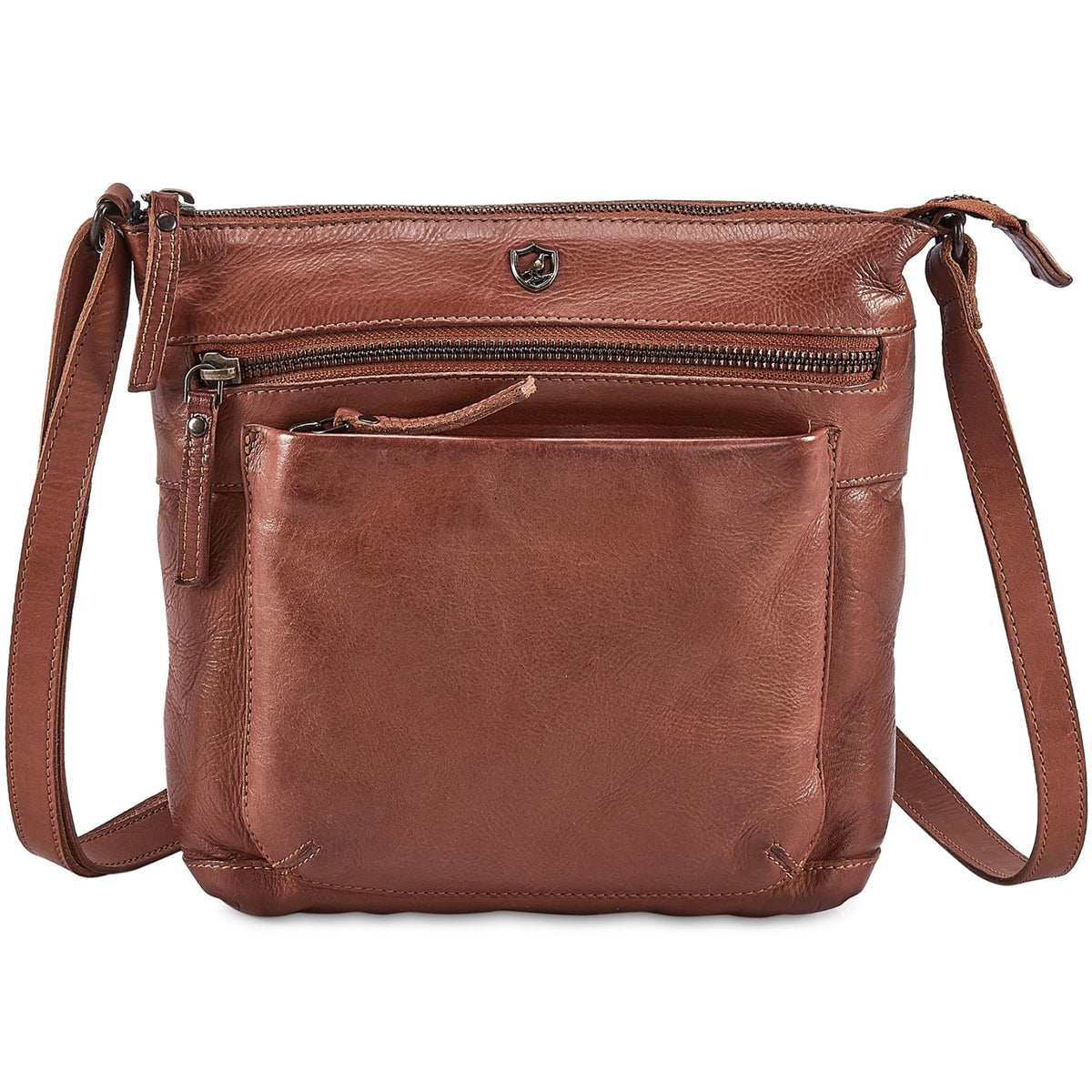 Small Genuine Leather Crossbody Bag with Adjustable Strap G2275
