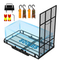 Hitch Cargo Carrier, 800lb Capacity Aluminum Cargo Basket with Folding Ramp C286
