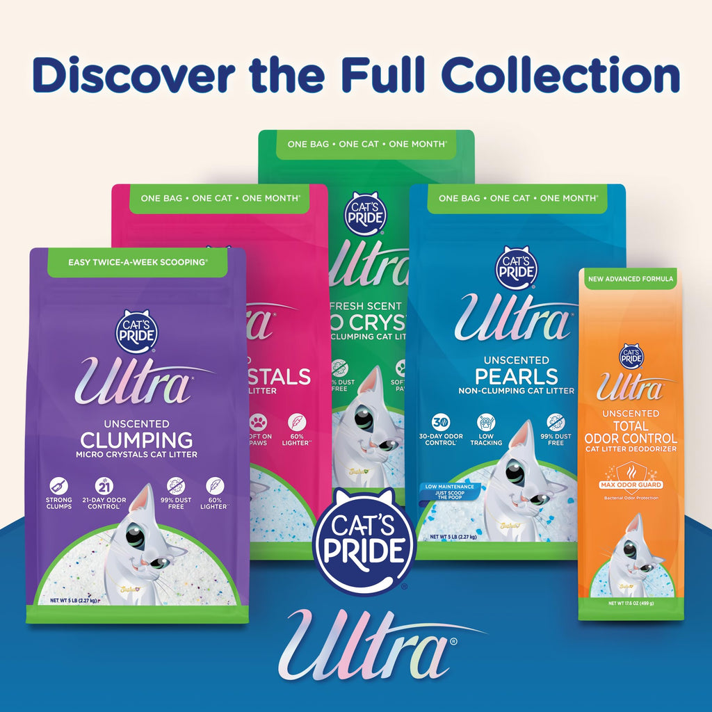 Clumping Micro Crystals Litter, Fragrance Free, 5lb C17453