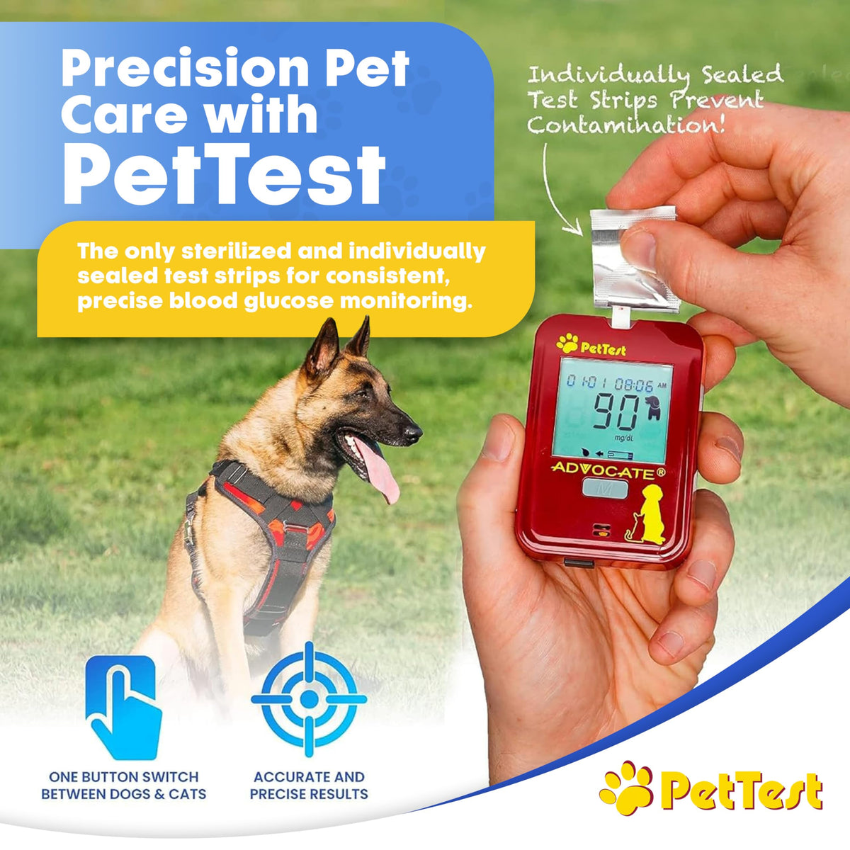 Blood Glucose 50 Test Strips for Dogs & Cats U950869